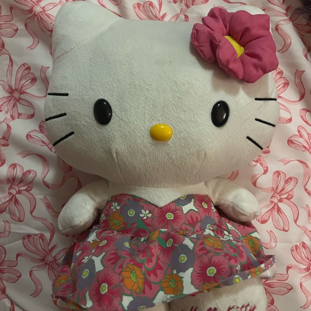 Hello Kitty Plush with Floral Dress